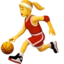 Woman Bouncing Ball emoji, Apple design