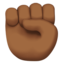 Raised Fist, Medium-dark skin tone