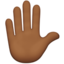 Raised Hand, Medium-dark skin tone