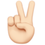 Victory Hand, Light skin tone