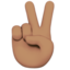 Victory Hand, Medium skin tone