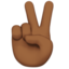 Victory Hand, Medium-dark skin tone