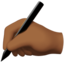Writing Hand, Medium-dark skin tone