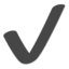 Check Mark emoji, Apple design