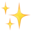 Sparkles emoji on iPhone
