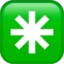 Eight-spoked Asterisk emoji on iPhone