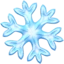 Snowflake emoji on iPhone