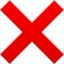Cross Mark emoji on iPhone