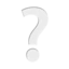 White Question Mark emoji on iPhone