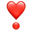 Download Heart Exclamation emoji, Apple style