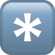 Keycap: * emoji, Apple design