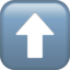 Download Up Arrow emoji, Apple style