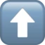Up Arrow emoji, Apple design