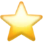 Star emoji on iPhone