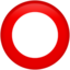 Hollow Red Circle emoji PNG