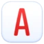 A Button (blood Type) emoji, Facebook design