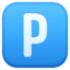 P Button emoji, Facebook design