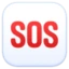 Sos Button emoji, Facebook design