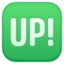 UP! Button emoji, Facebook design