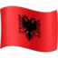 Flag: Albania emoji, Facebook design