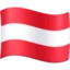 Flag: Austria emoji, Facebook design