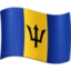 Flag: Barbados emoji, Facebook design