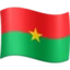 Flag: Burkina Faso emoji, Facebook design