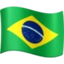 Flag: Brazil emoji, Facebook design