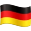 Flag: Germany emoji, Facebook design