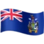Flag: South Georgia & South Sandwich Islands emoji, Facebook design