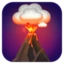 Volcano emoji, Facebook design