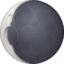 Waning Crescent Moon emoji, Facebook design