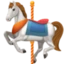 Carousel Horse emoji, Facebook design