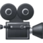 Movie Camera emoji, Facebook design
