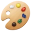 Artist Palette emoji, Facebook design