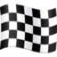Chequered Flag emoji, Facebook design