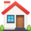 House emoji, Facebook design