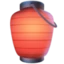 Red Paper Lantern emoji as drawn by Facebook