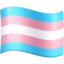 Transgender Flag emoji, Facebook design