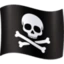 Pirate Flag emoji, Facebook design