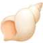 Spiral Shell emoji, Facebook design