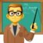 Man Teacher emoji, Facebook design