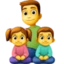 Family Man, Girl, Boy emoji, Facebook design