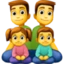 Family Man, Man, Girl, Boy emoji, Facebook design