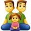 Family Man, Man, Girl emoji, Facebook design