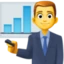 Man Office Worker emoji, Facebook design