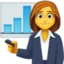 Woman Office Worker emoji, Facebook design