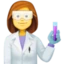 Woman Scientist emoji, Facebook design