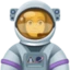 Woman Astronaut emoji, Facebook design