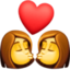 Couple Women Kiss emoji, Facebook design